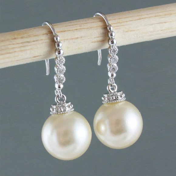 ✨Dainty Hot Silver Plated Exclusive Pearl Earrings for Women, GPMB1479 - Picture 5 of 6